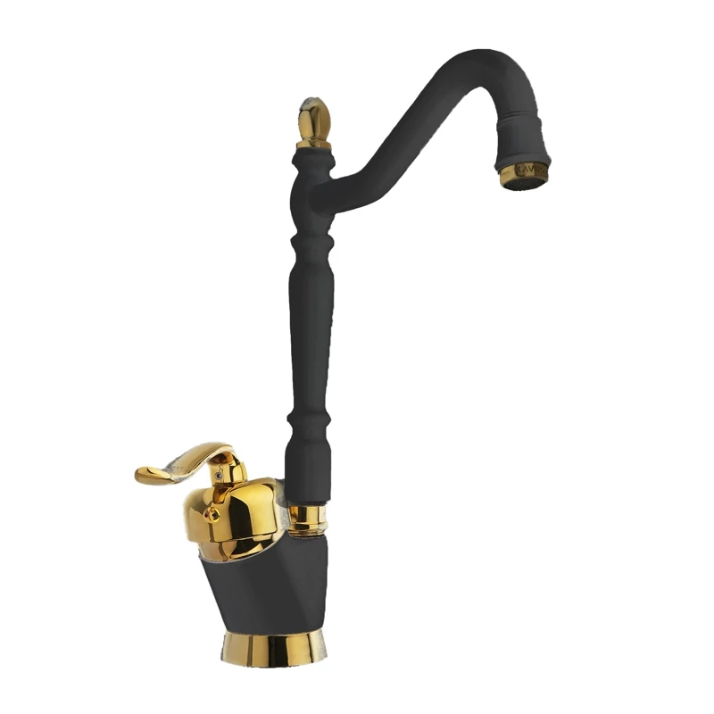 شیر ظرفشویی قاجاری مشکی طلایی ایران گروه(پس کرایه)