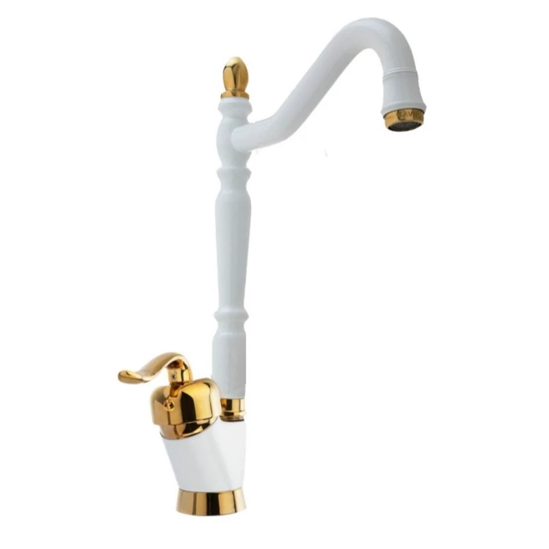 شیر ظرفشویی قاجاری سفید طلایی ایران گروه(پس کرایه)