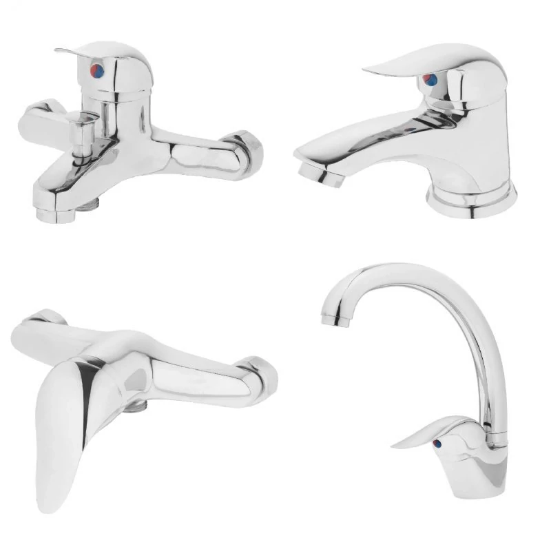 ست چهار تایی شیرآلات دسته اردکی کاتریج 40 برند ایران گروه(پس کرایه)