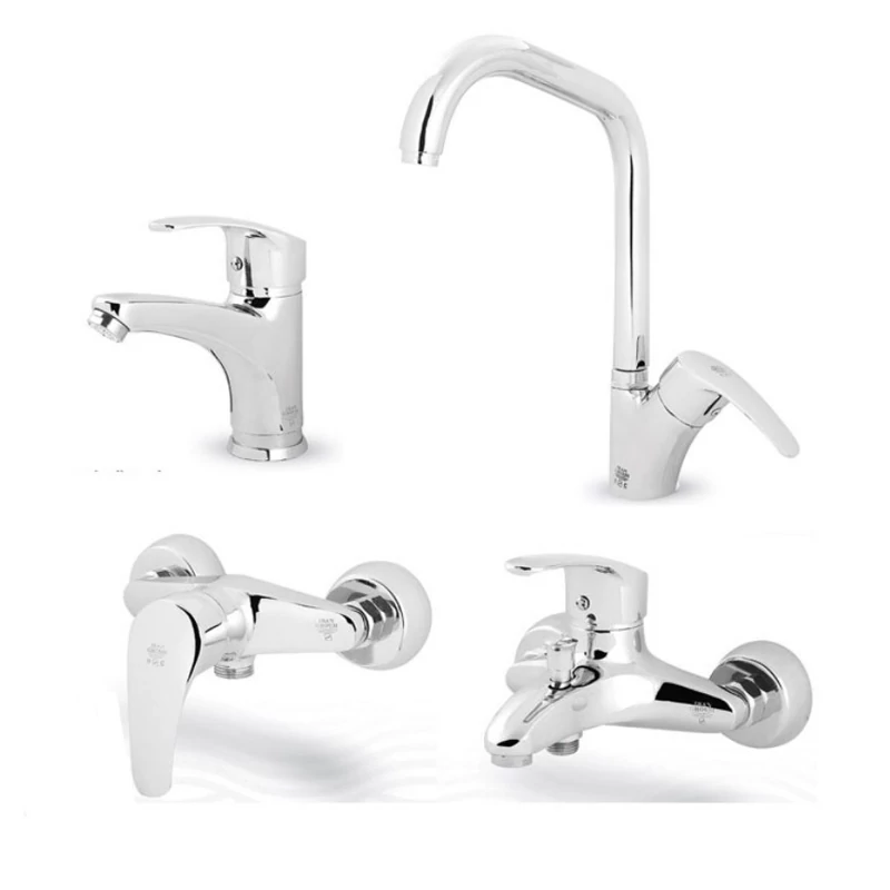 ست کامل شیرآلات ایران گروه مدل اسپانیایی (پس کرایه)