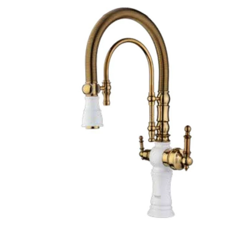 شیر ظرفشویی فنری دومنظوره ونوس سفید طلایی (ایران گروه با 7 سال گارانتی)(پس کرایه)